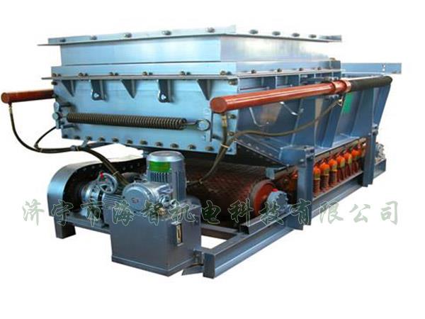 它將帶式（甲帶）給料機(jī)的手動(dòng)檢修閘門改為電動(dòng)、液動(dòng)或氣動(dòng)控制閥門，增大了閘門推力